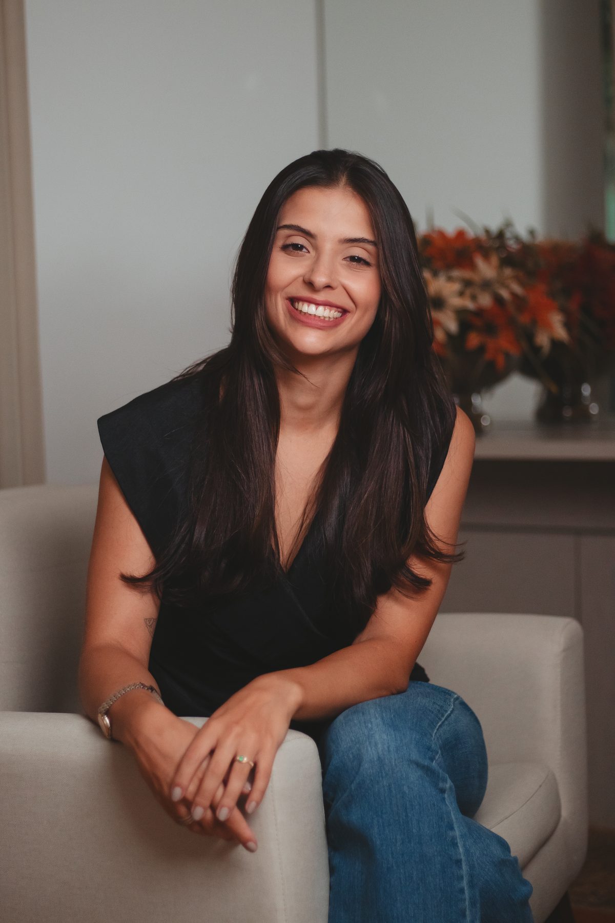 Fernanda Linhares, nutricionista, sorrindo